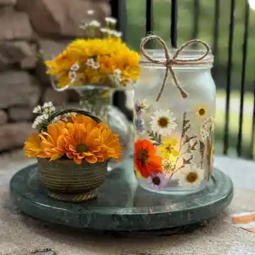 Wildflower Mason Jar